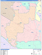 Mount Prospect  Wall Map Color Cast Style